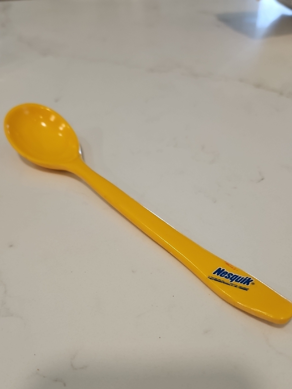 Nesquik Yellow Plastic Scoop / Stirring Spoon Collectible Long Handle
